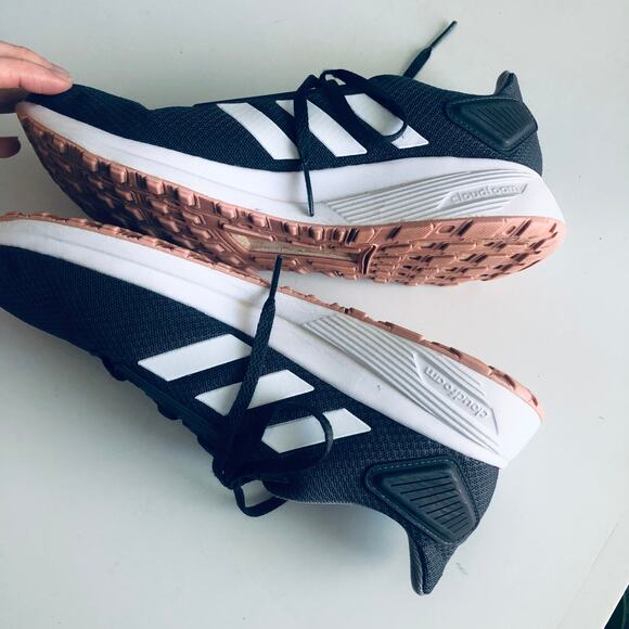 Adidas Women's 9.5 'Duramo 9' Gray Pink Spirit Running Sneakers Cloudfoam - Picture 11 of 11